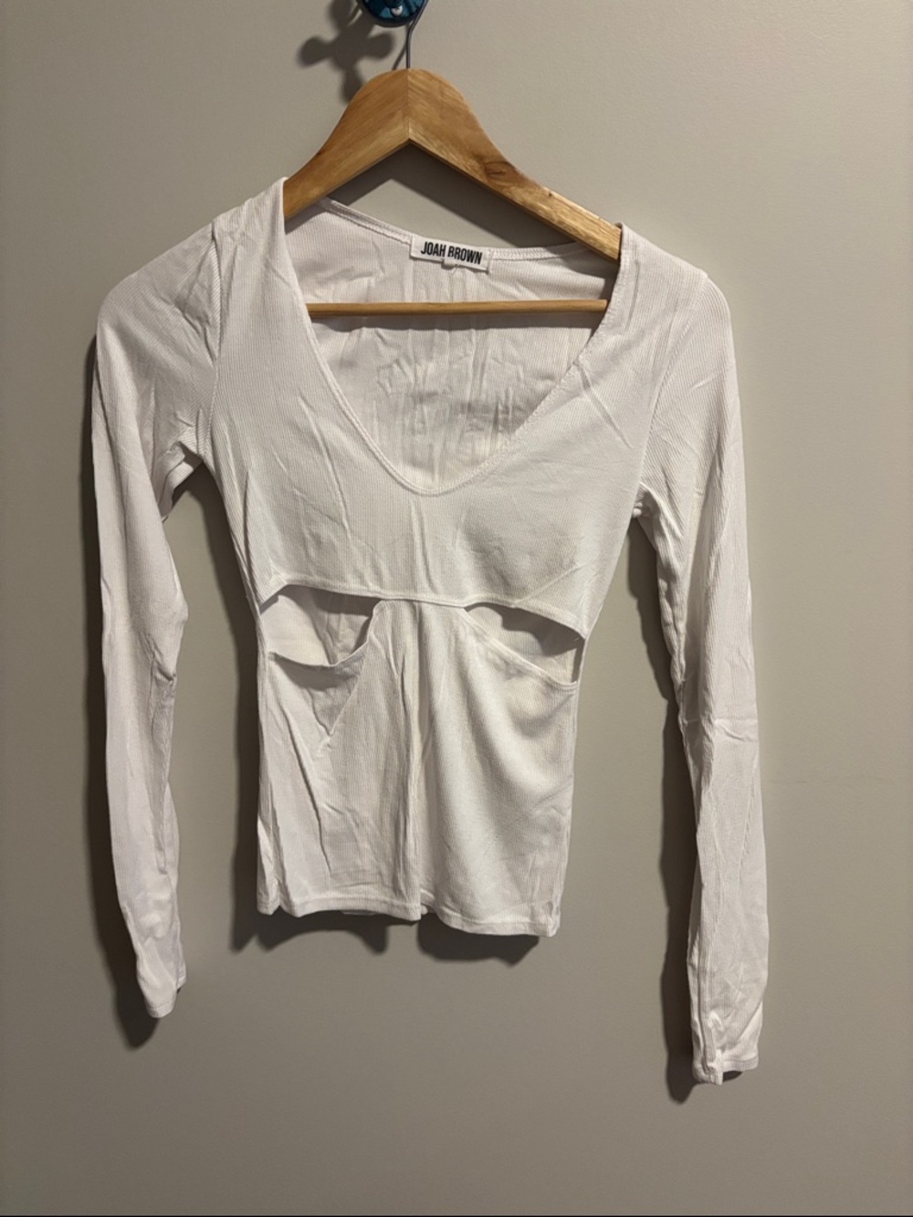 Joah Brown White Long Sleeve XS